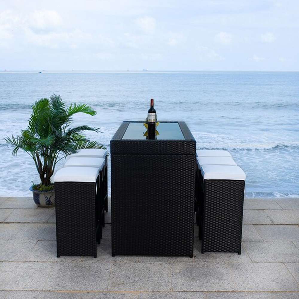 Safavieh - Horus Dining Set - Black - Beige - PAT7502A veiw 1