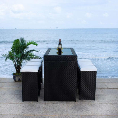 Safavieh - Horus Dining Set - Black - Beige - PAT7502A veiw 1