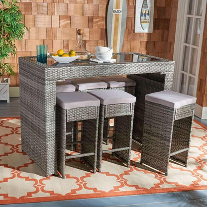 Safavieh - Horus Dining Set - Grey - Grey - PAT7502B veiw 1