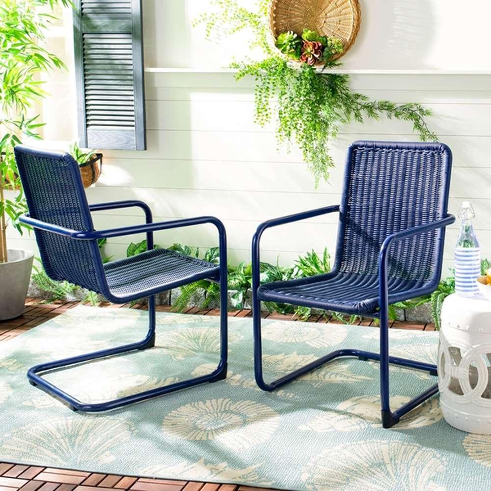 Safavieh - Hutton Chair - Navy  (Set of 2) - PAT4040A-SET2 veiw 2