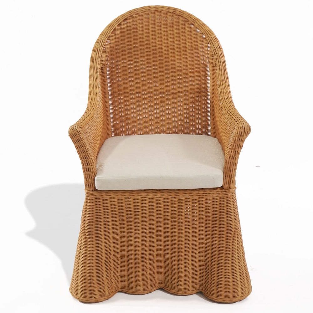 Safavieh - Hylda Rattan Dining Chair / Natural / White - CWK3033A view 1