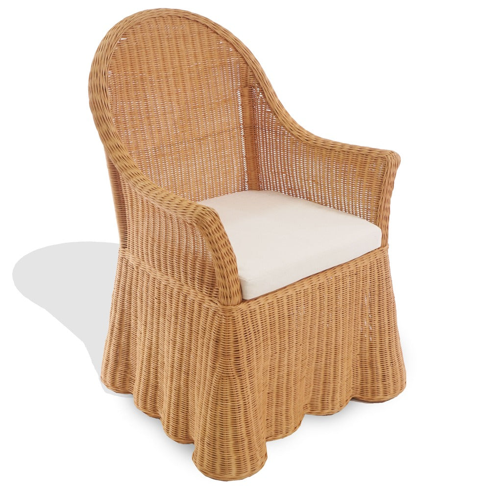 Safavieh - Hylda Rattan Dining Chair / Natural / White - CWK3033A view 2