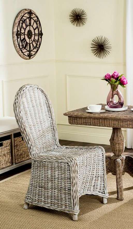 Safavieh - Idola Dining Chair - White Washed  (Set of 2) - SEA7004A-SET2 veiw 1