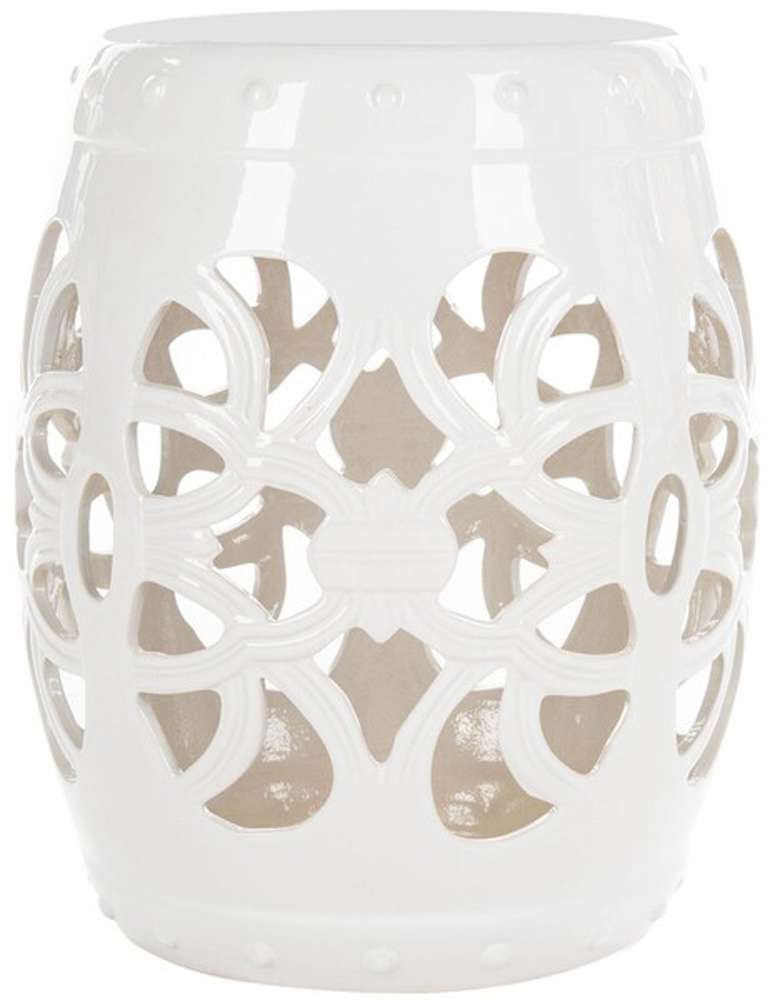 Safavieh - Imperial Vine Garden Stool - Antique White - ACS4539A veiw 1