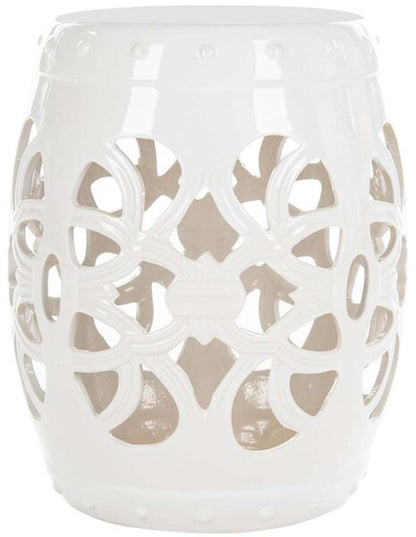 Safavieh - Imperial Vine Garden Stool - Antique White - ACS4539A veiw 1