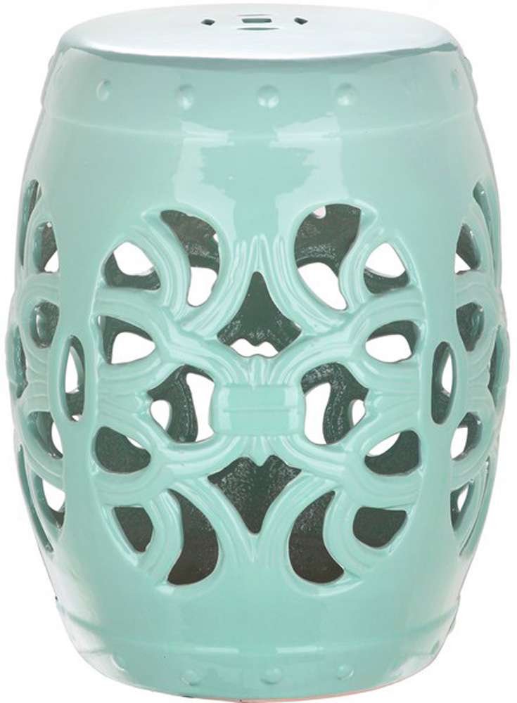 Safavieh - Imperial Vine Garden Stool - Light Blue - ACS4539C veiw 1