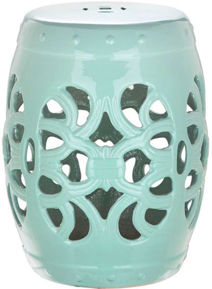 Safavieh - Imperial Vine Garden Stool - Light Blue - ACS4539C veiw 1