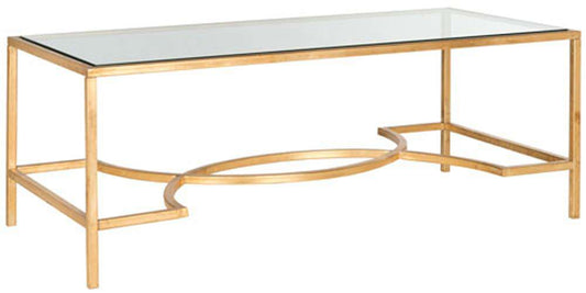 Safavieh - Inga Coffee Table - Gold - Clear - FOX2543A veiw 3