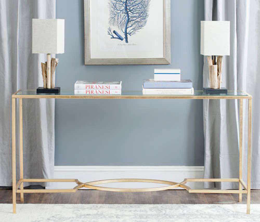 Safavieh - Inga Console - Gold - Clear - FOX2542A veiw 2