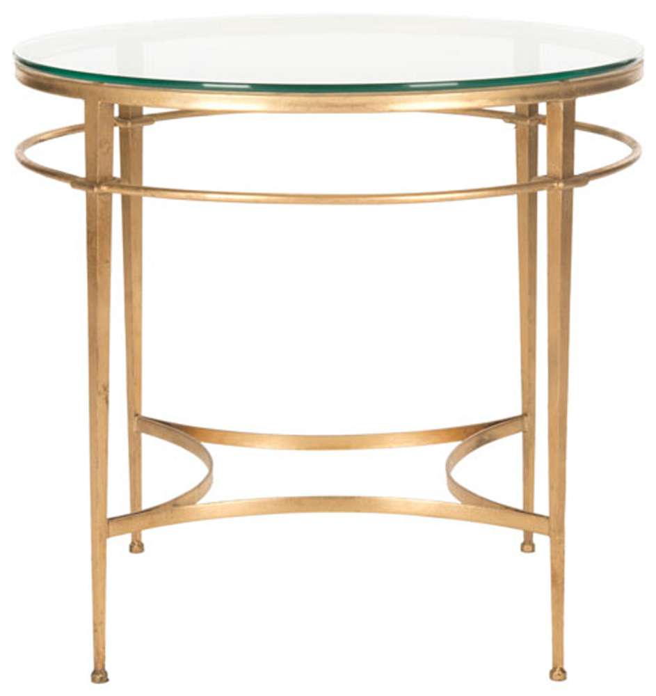 Safavieh - Couture - Ingmar Round Side Table - Gold - AMH8301A veiw 1