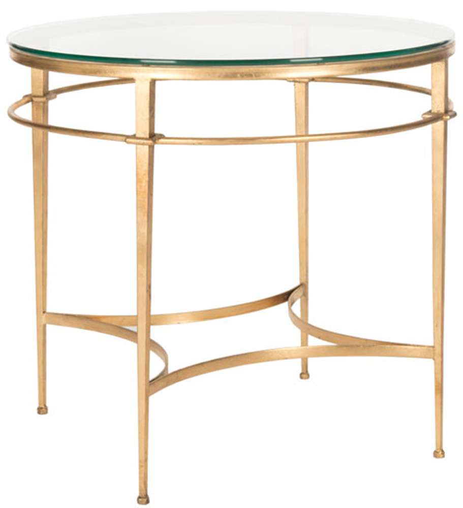 Safavieh - Couture - Ingmar Round Side Table - Gold - AMH8301A veiw 3