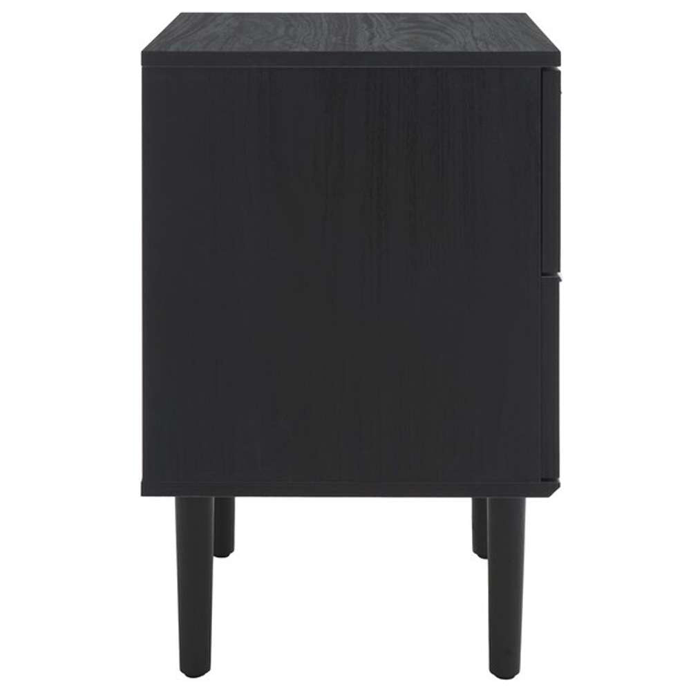 Safavieh - Irelia 2 Drawer Nightstand - Black - Natural - NST9602B veiw 4
