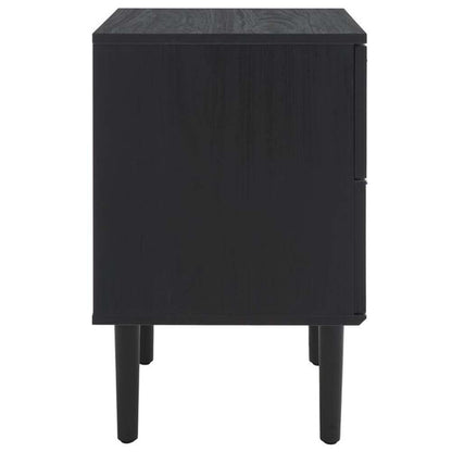 Safavieh - Irelia 2 Drawer Nightstand - Black - Natural - NST9602B veiw 4