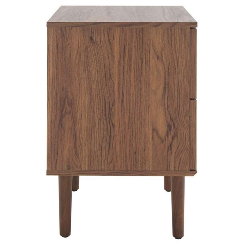 Safavieh - Irelia 2 Drawer Nightstand - Walnut - Natural - NST9602A veiw 4