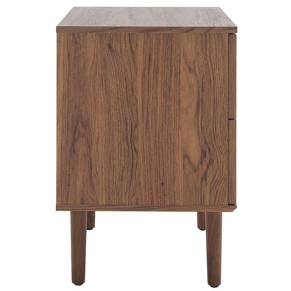 Safavieh - Irelia 2 Drawer Nightstand - Walnut - Natural - NST9602A veiw 4