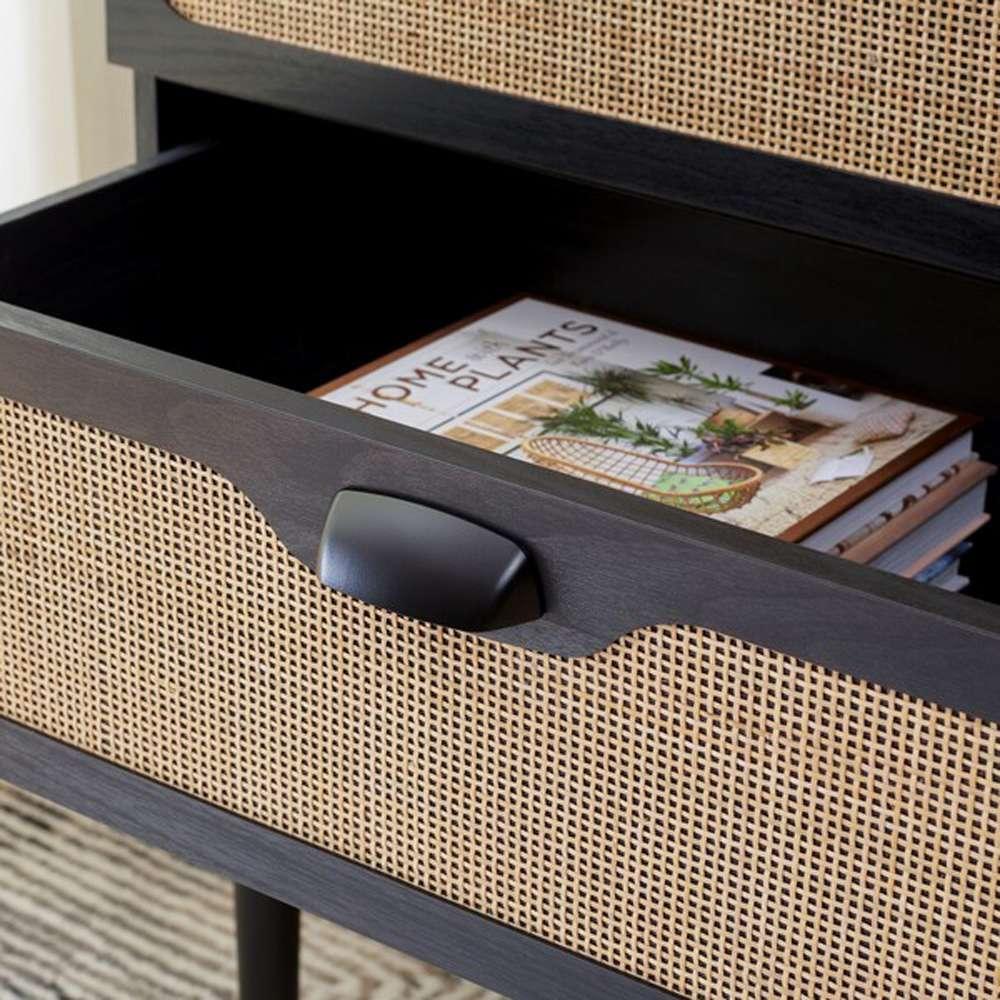 Safavieh - Irelia 3 Drawer Chest - Black - Natural - CHS9602B veiw 2