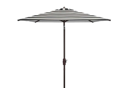 Safavieh - Iris 7.5 Square Umbrella - Black - White - PAT8404A veiw 1