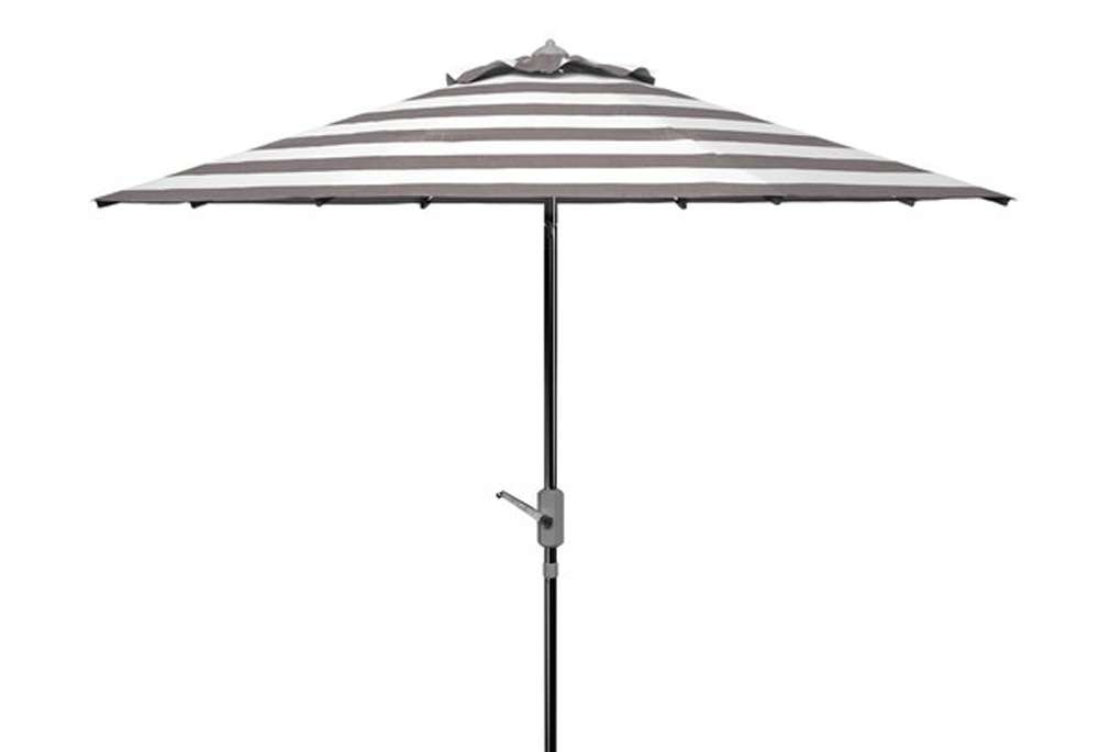 Safavieh - Iris Fashion Line 9Ft Umbrella - Grey - White - PAT8004G veiw 1