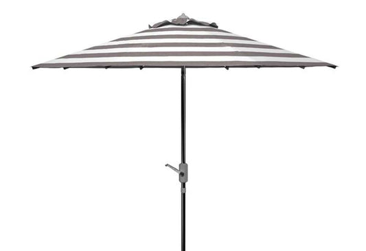 Safavieh - Iris Fashion Line 9Ft Umbrella - Grey - White - PAT8004G veiw 1