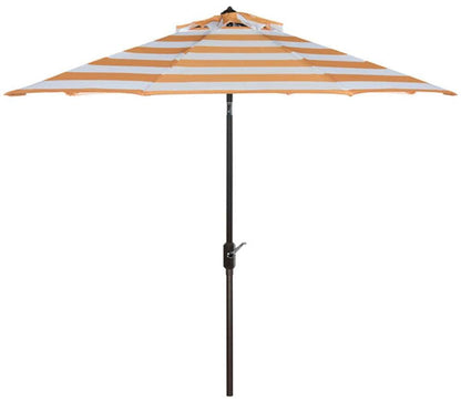 Safavieh - Iris Fashion Line 9Ft Umbrella - Orange - White - PAT8004C veiw 1