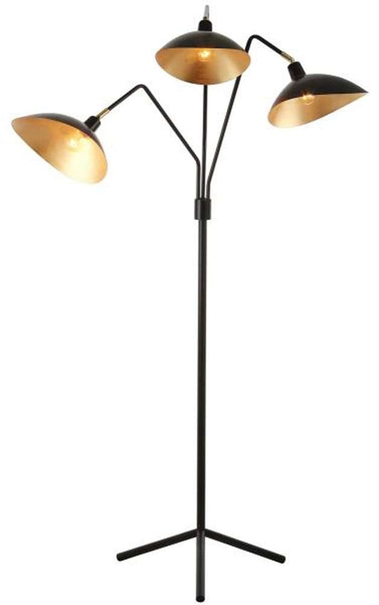 Safavieh - Iris Floor Lamp - Black - Gold - LIT4361B veiw 2