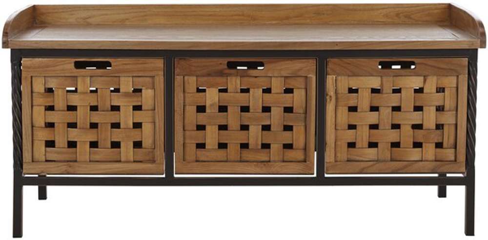 Safavieh - Isaac Storage Bench - Oak - AMH6530E veiw 1