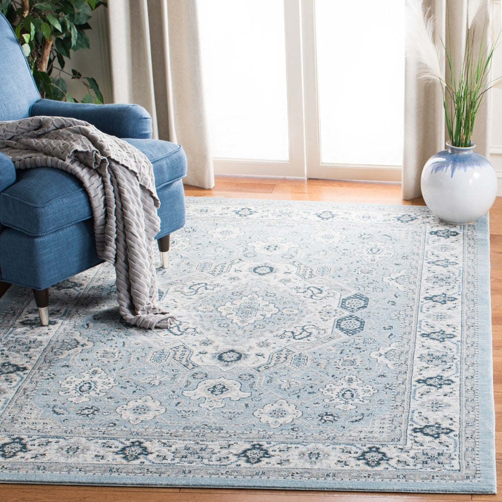 Safavieh - Isabella 916M Blue Cream - 6" X 8" - ISA916M-68 view 2