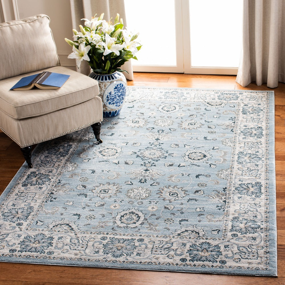 Safavieh - Isabella 940M Light Blue Cream - 6" X 8" - ISA940M-68 view 2