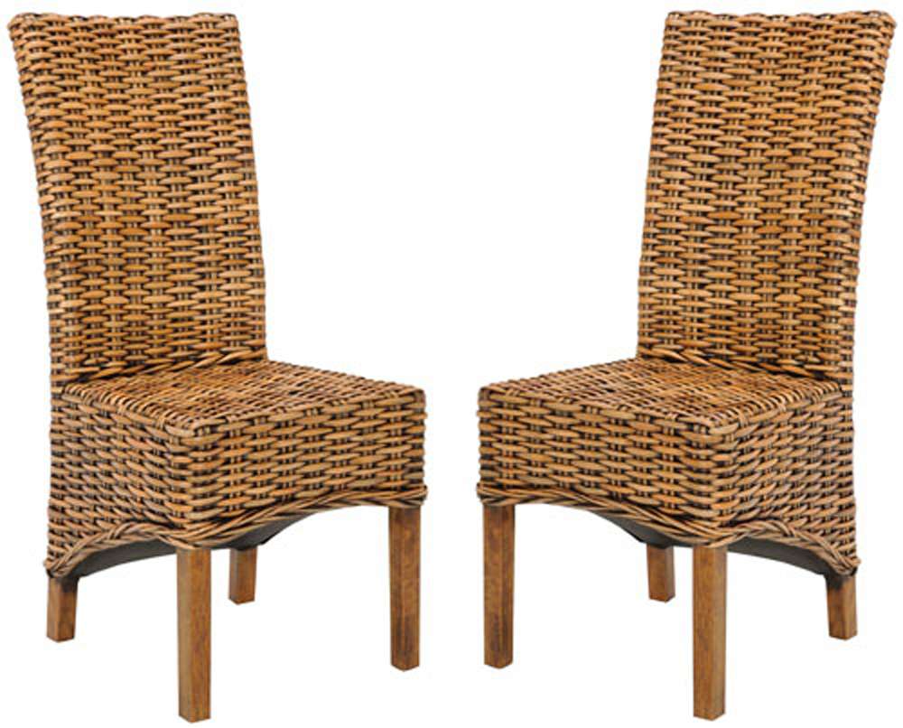 Safavieh - Isla Side Chair - Brown - Teak Brown  (Set of 2) - FOX6506A-SET2 veiw 1