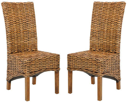 Safavieh - Isla Side Chair - Brown - Teak Brown  (Set of 2) - FOX6506A-SET2 veiw 1