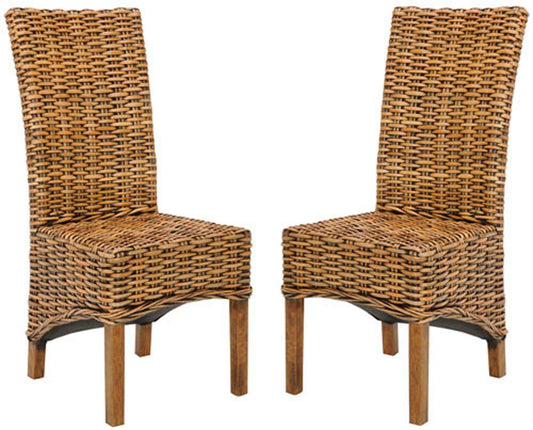 Safavieh - Isla Side Chair - Brown - Teak Brown  (Set of 2) - FOX6506A-SET2 veiw 1