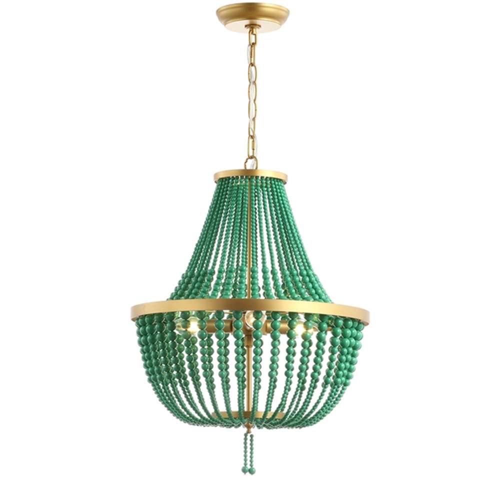 Safavieh - It All Started With A Lamp Chandelier - Green - Gold - DSN1300A veiw 1
