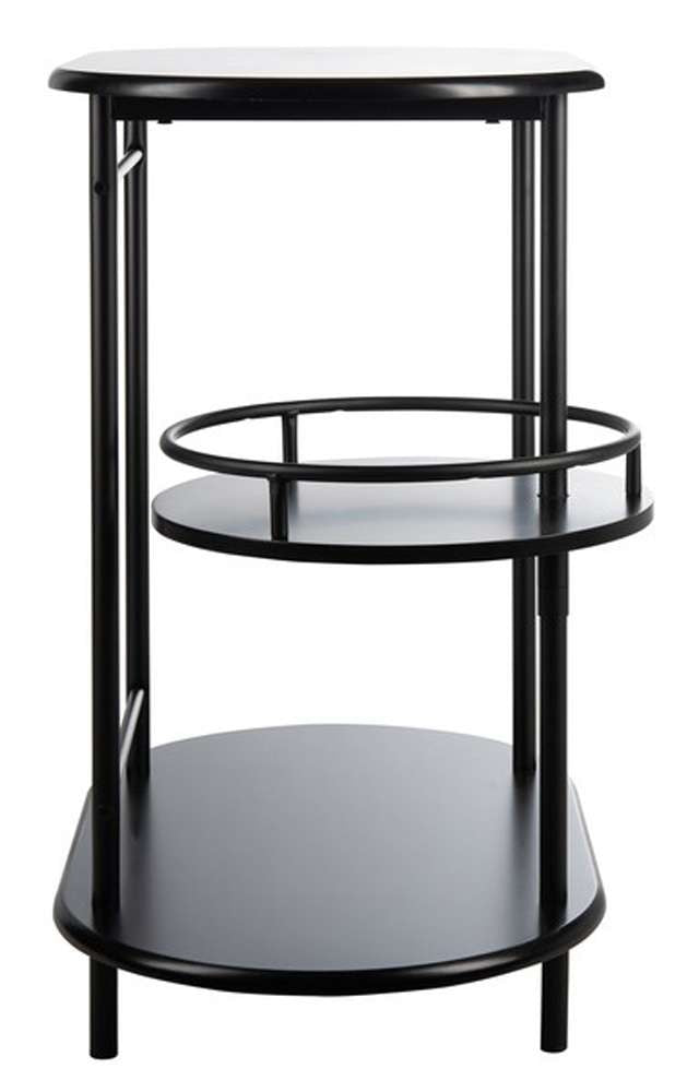 Safavieh - Iva 3 Tier Swivel Bar Table - Matte - Black - BCT8007B veiw 3