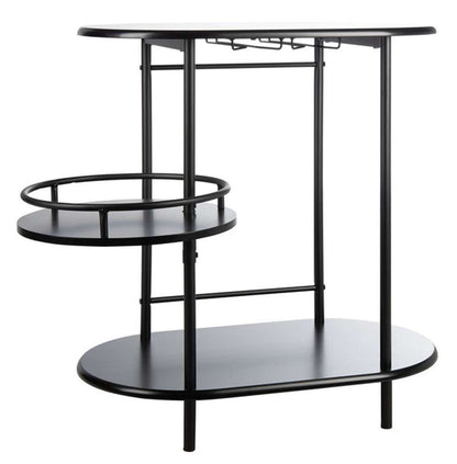 Safavieh - Iva 3 Tier Swivel Bar Table - Matte - Black - BCT8007B veiw 4