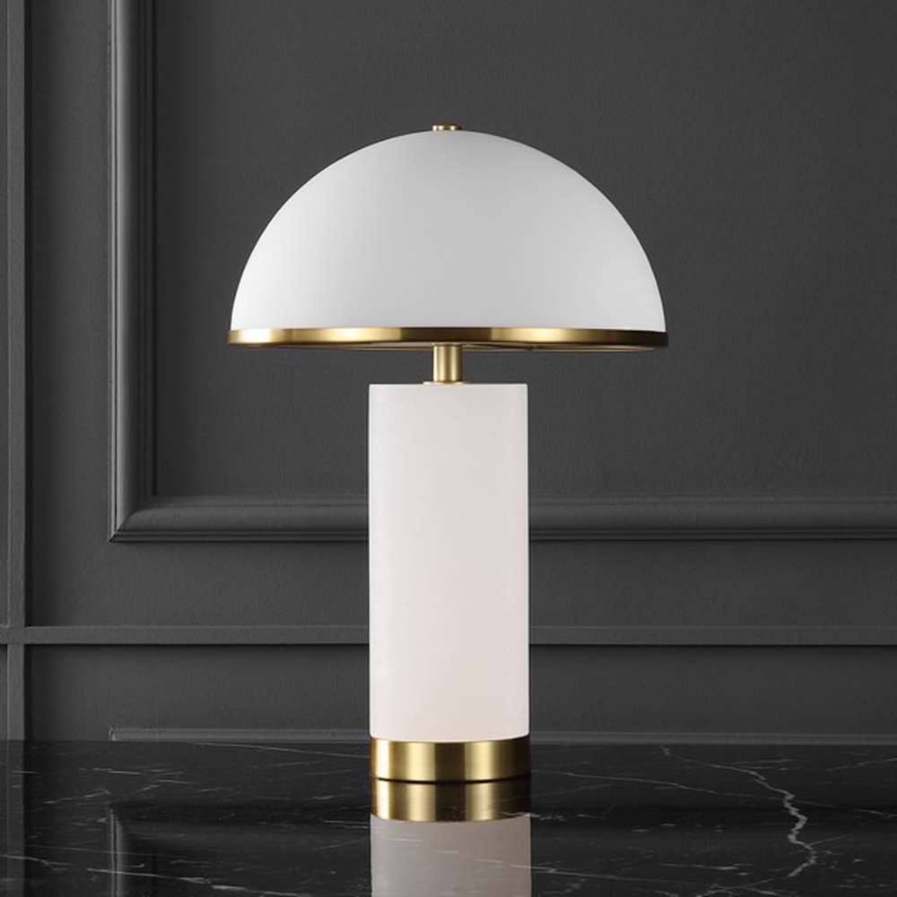 Safavieh - Couture - Izabel Alabaster Table Lamp - Gold - White - CTL1063A veiw 1