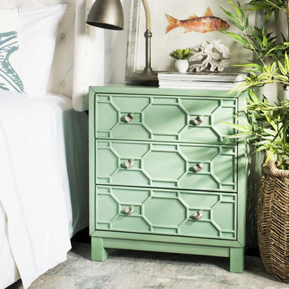 Safavieh - Izumi 3 Drawer Chest - Turquoise - CHS9201A veiw 2