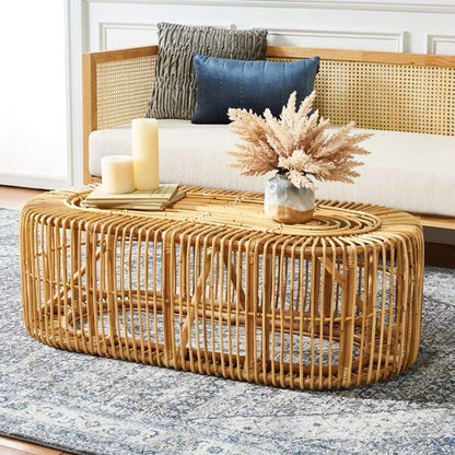 Safavieh - Jabez Oval Coffee Table - Honey Natural - COF6509A veiw 2