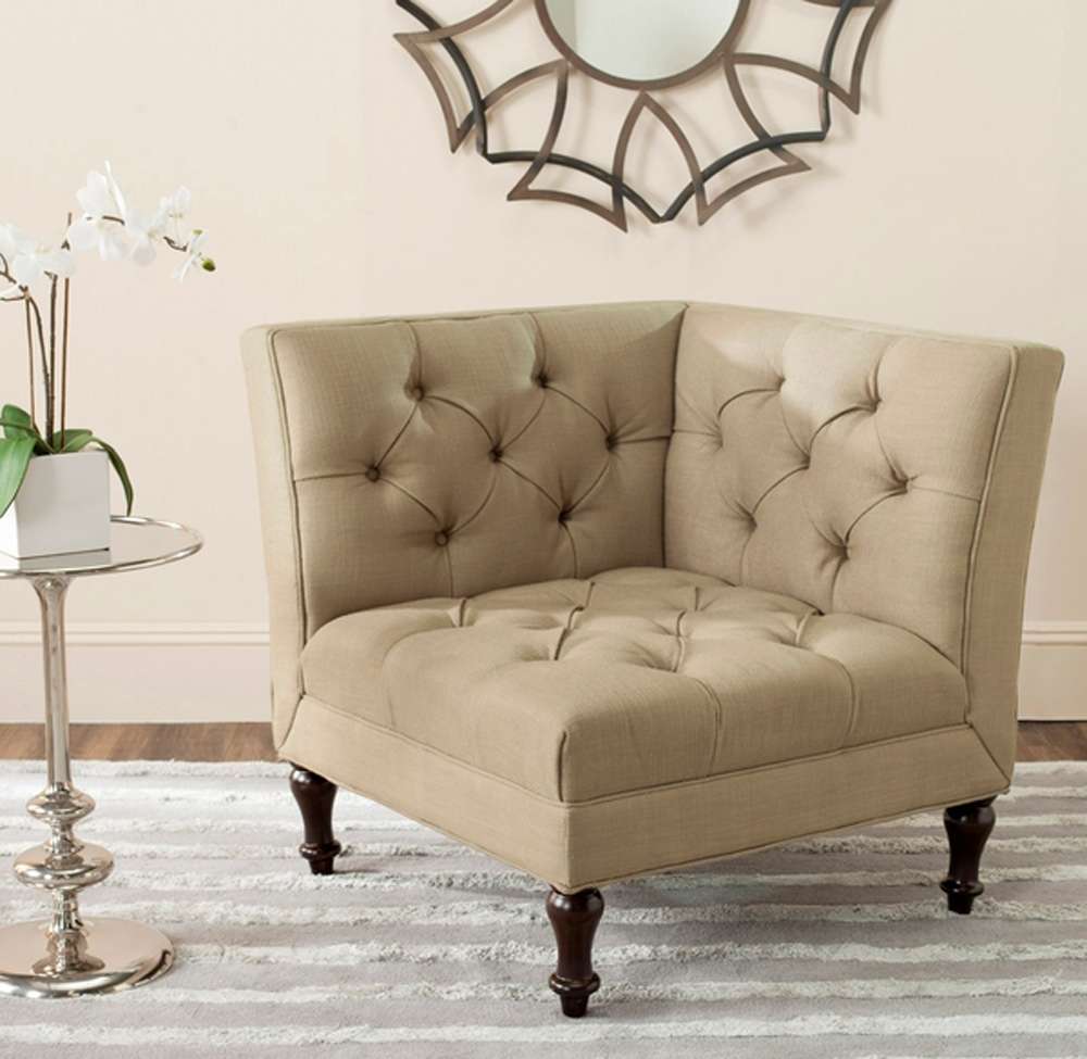 Safavieh - Jack Corner Chair - Antique Gold - MCR4643C veiw 2