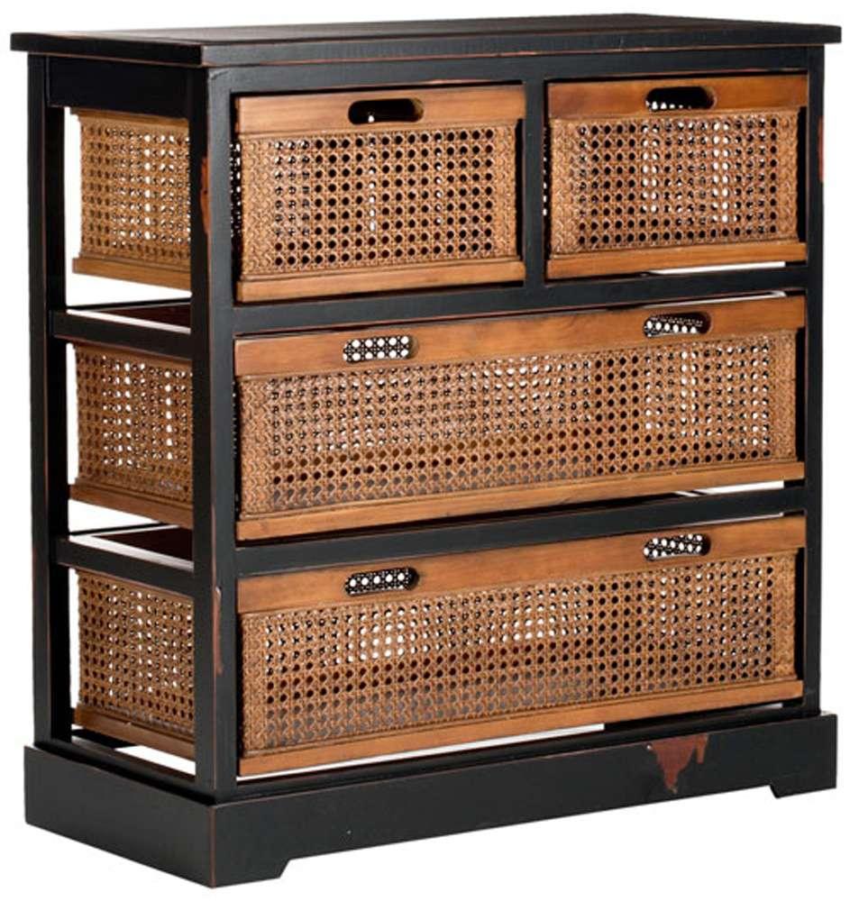 Safavieh - Jackson 4 Drw Unit - Black - AMH6504B veiw 3