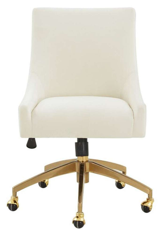Safavieh - Couture - Jakob Adjustable Desk Chair - Creme - Gold - SFV4776B veiw 1