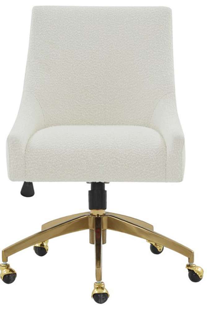 Safavieh - Couture - Jakob Adjustable Desk Chair - Ivory - Gold - SFV4776E veiw 1