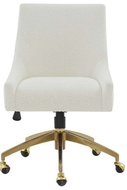 Safavieh - Couture - Jakob Adjustable Desk Chair - Ivory - Gold - SFV4776E veiw 1