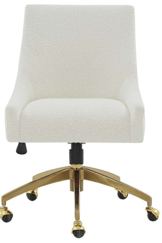 Safavieh - Couture - Jakob Adjustable Desk Chair - Ivory - Gold - SFV4776E veiw 1