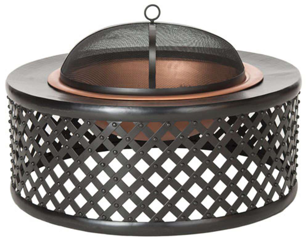 Safavieh - Jamaica Fire Pit - Copper - Black - PIT1007A veiw 1