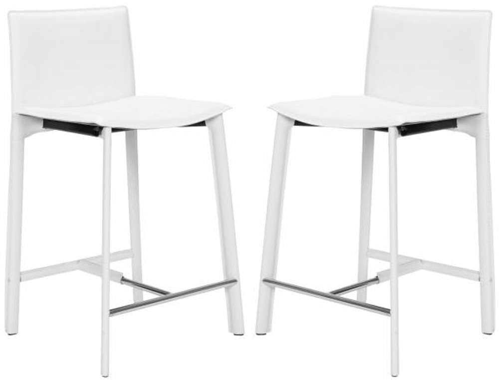 Safavieh - Janet Counter Stool - White  (Set of 2) - FOX2005A-SET2 veiw 1