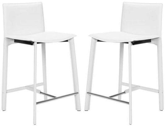 Safavieh - Janet Counter Stool - White  (Set of 2) - FOX2005A-SET2 veiw 1