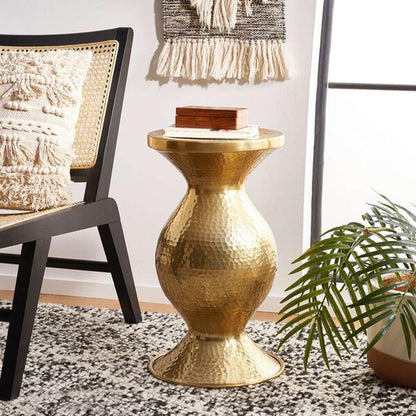 Safavieh - Janus Hammered Stool - Gold - FOX5522A veiw 2