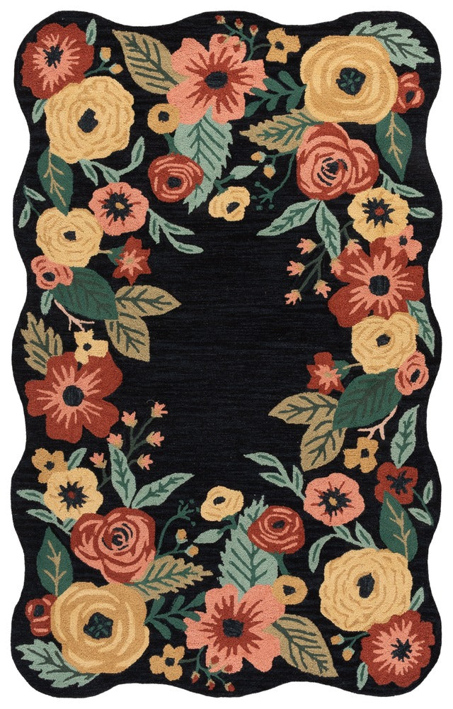 Safavieh - Jardin 201Z Black Pink - 4" X 6" - JAR201Z-4 view 1