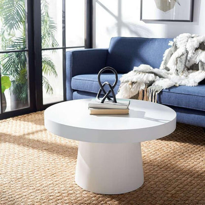 Safavieh - Jaria Faux Concrete Coffee Table - White - COF3000A veiw 2