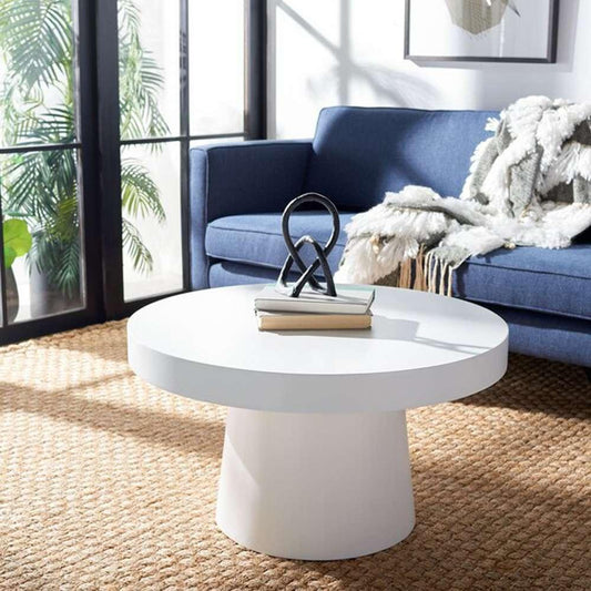 Safavieh - Jaria Faux Concrete Coffee Table - White - COF3000A veiw 2